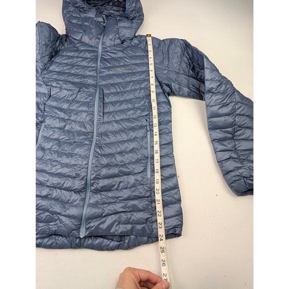 Noronna Women's Trollveggen Down800 Hooded Infinity Puffer Jacket Blue Small - Picture 9 of 15